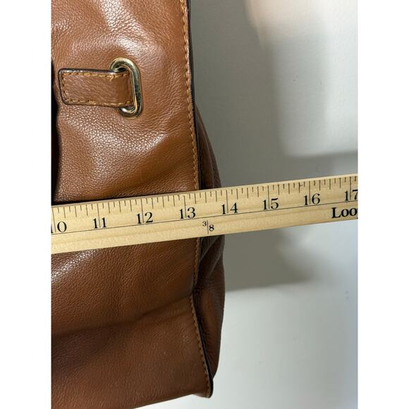 MICHAEL Michael Kors Hamilton Leather Tote Cognac Gold Large Pebbled Leather - Picture 4 of 14